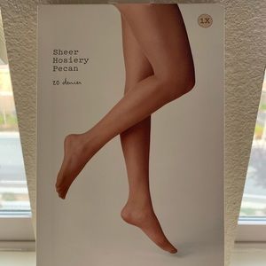 A New Day Sheer Hosiery Pecan Size 1X BRAND NEW